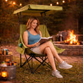 Summit Folding Camping Chair with Sun Canopy ALPNR
